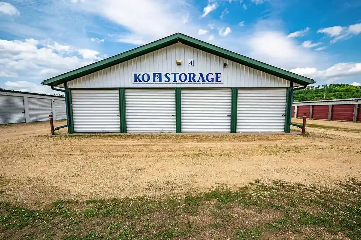 storage units with sign