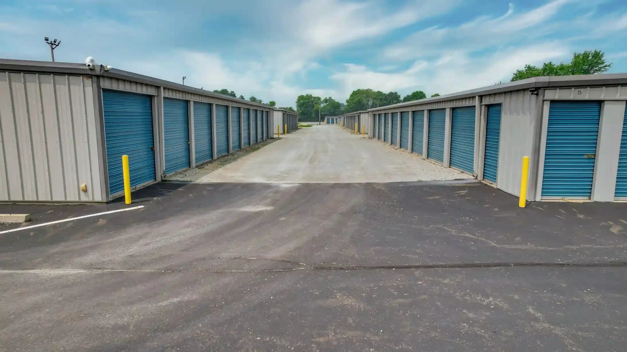 storage units on pavement