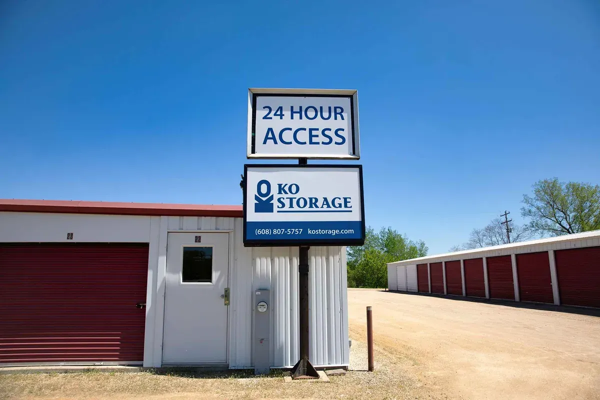24 hour access sign