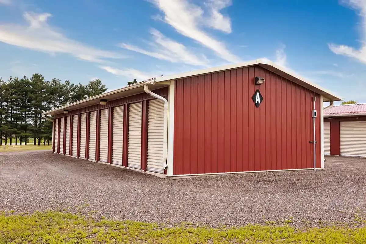 storage units with a light