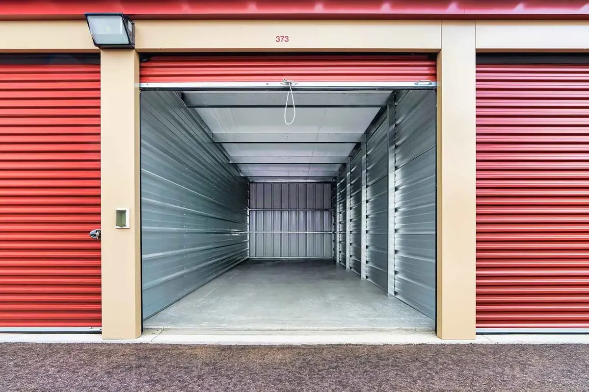 inside storage unit