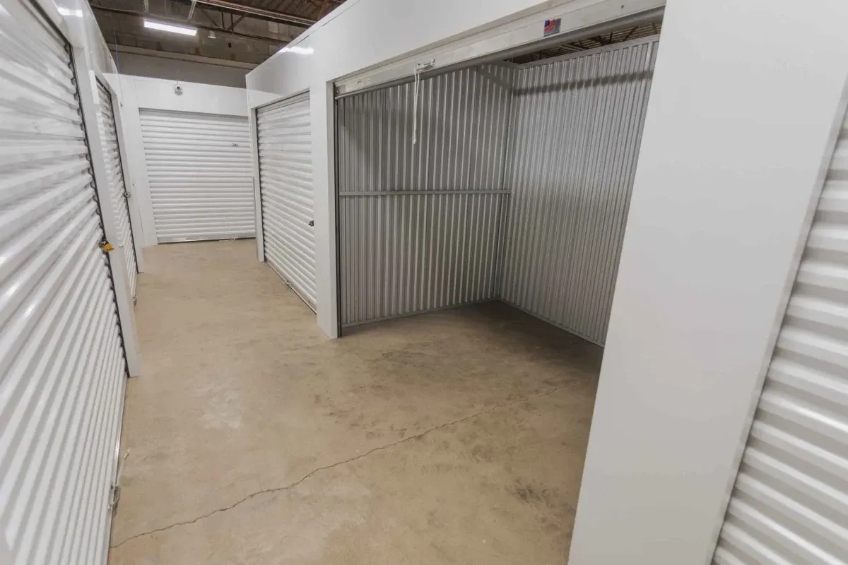 An open small interior storage unit.