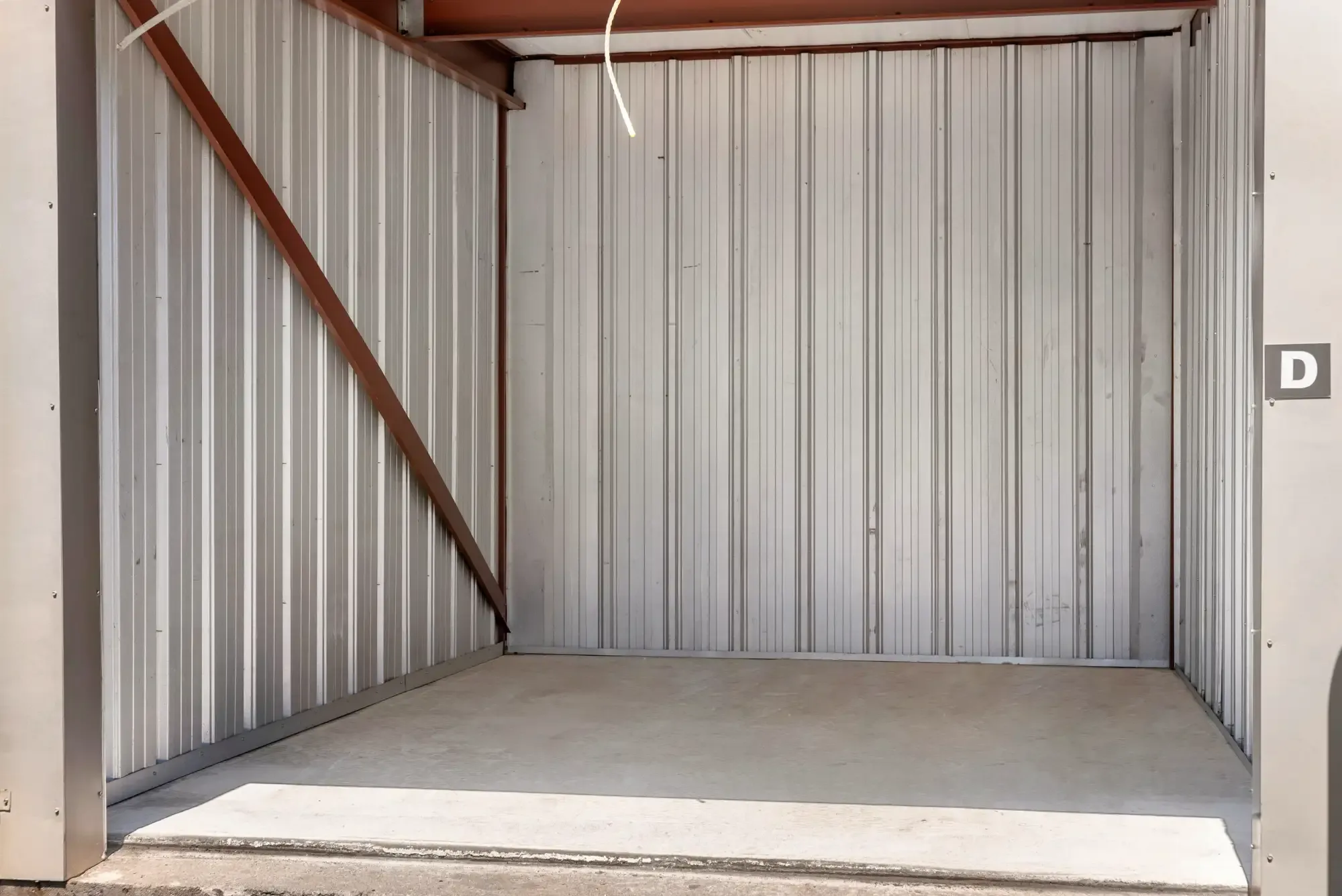 Inside of a storage unit