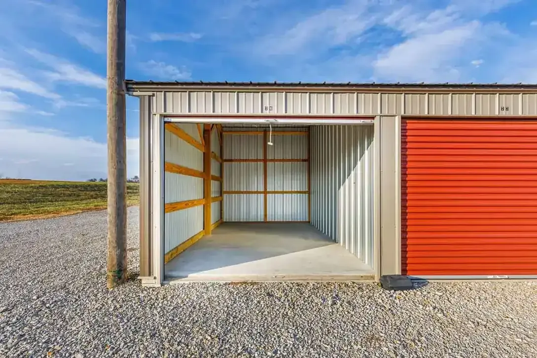 An open medium storage unit.