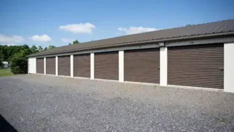 Row of storage units