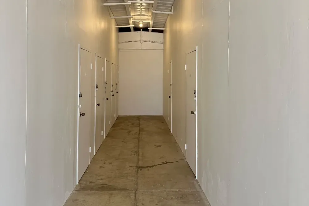Interior storage units.