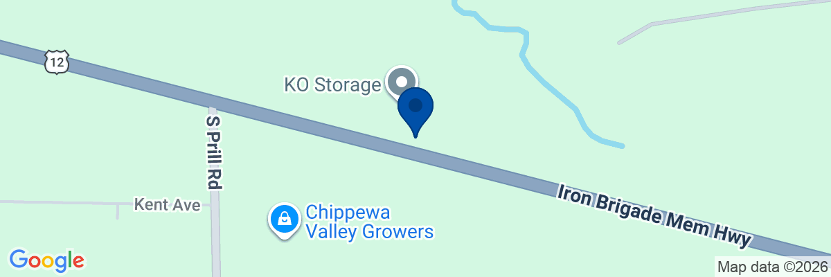 Map showing facility locations