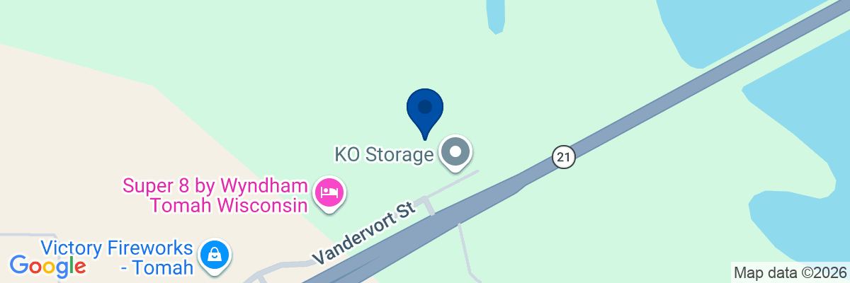 Map showing facility locations