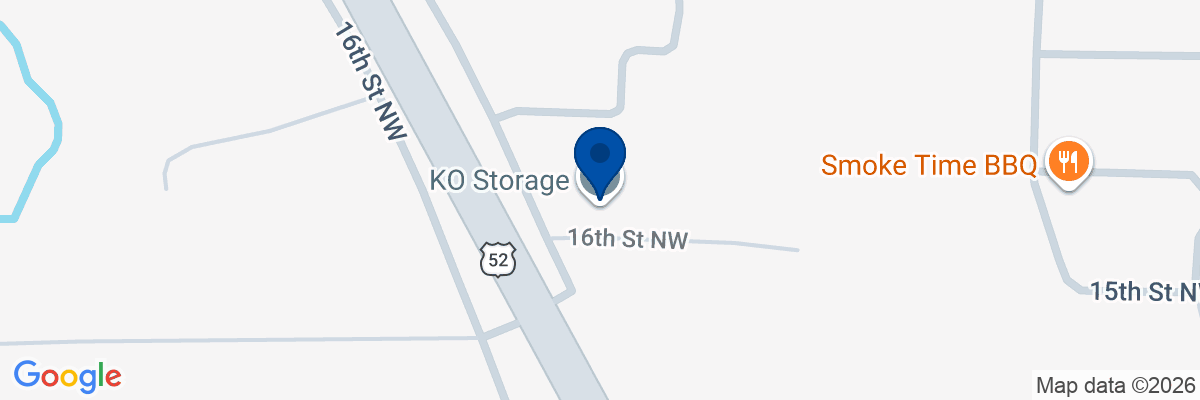 Map showing facility locations