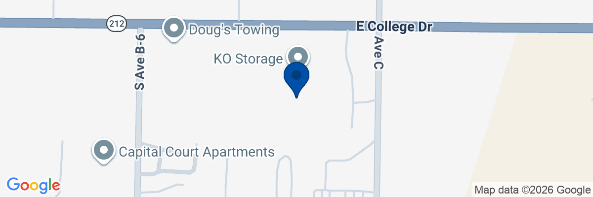 Map showing facility locations