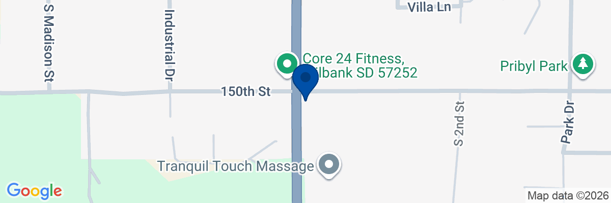 Map showing facility locations