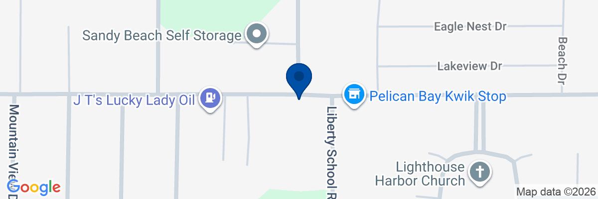 Map showing facility locations