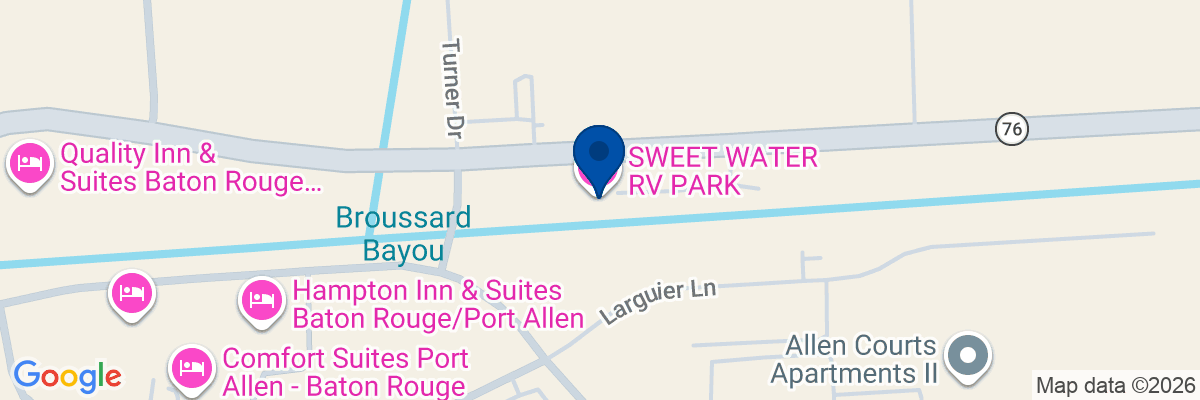 Map showing facility locations