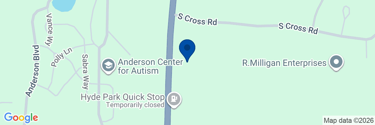 Map showing facility locations