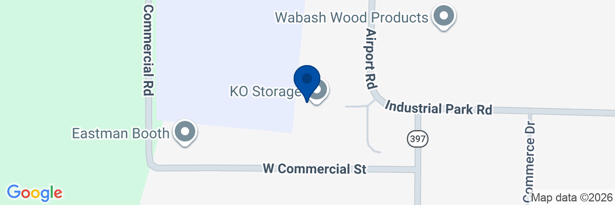 Map showing facility locations