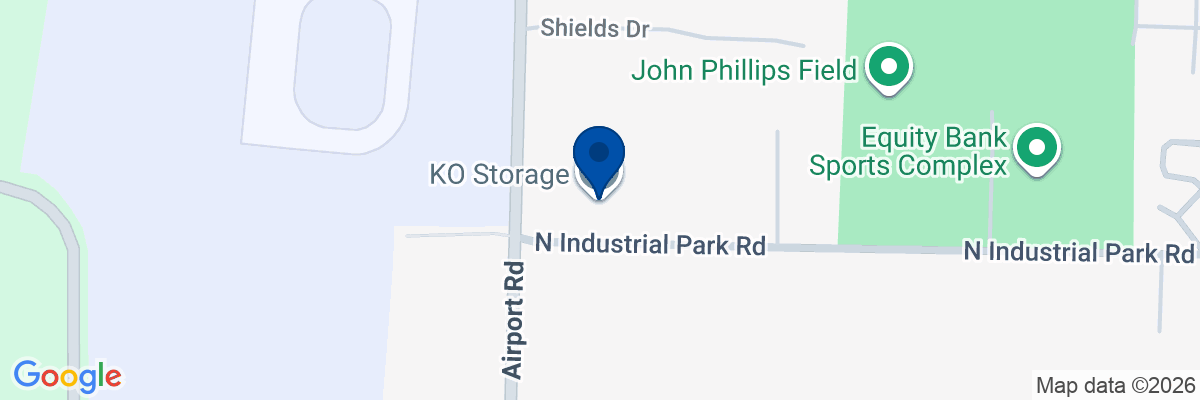 Map showing facility locations