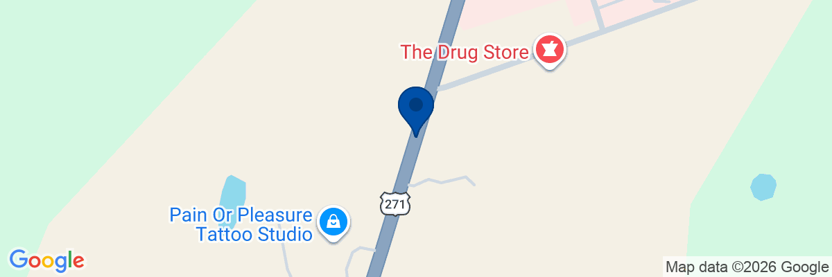 Map showing facility locations