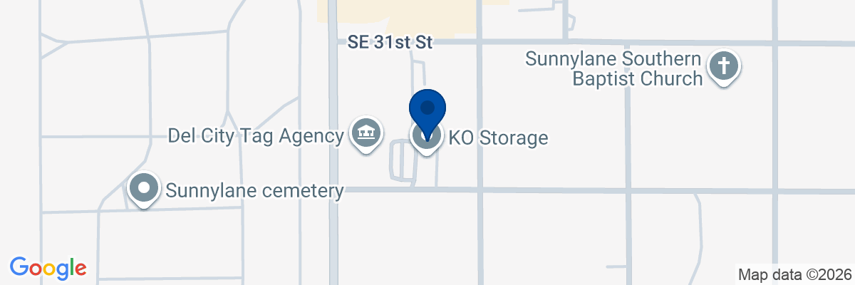 Map showing facility locations