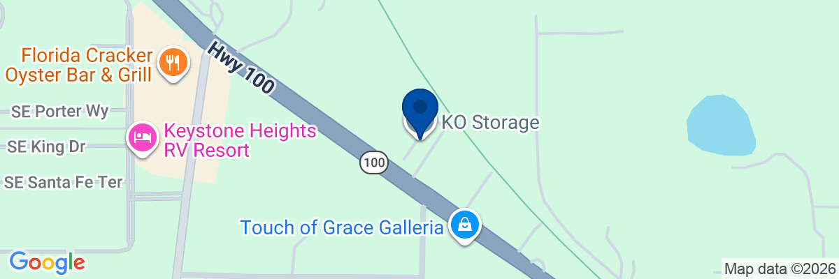 Map showing facility locations