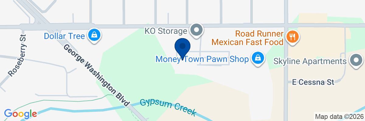 Map showing facility locations