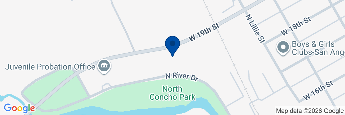 Map showing facility locations