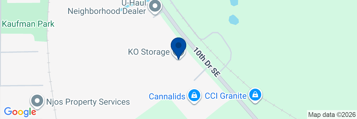 Map showing facility locations