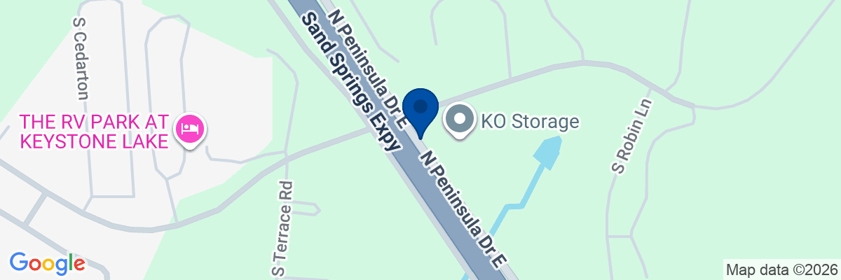 Map showing facility locations