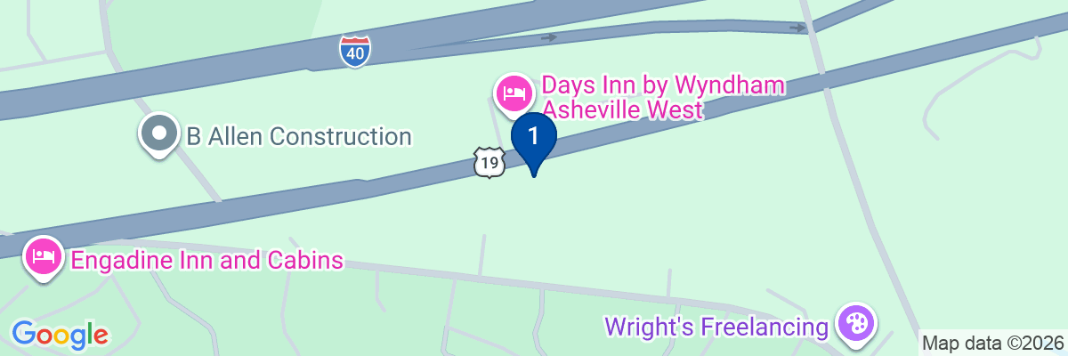 Map showing facility locations