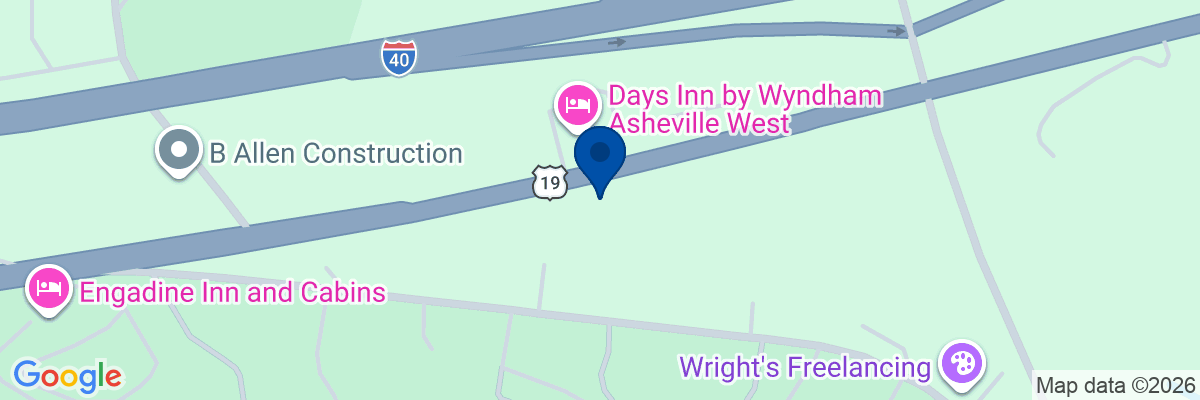 Map showing facility locations