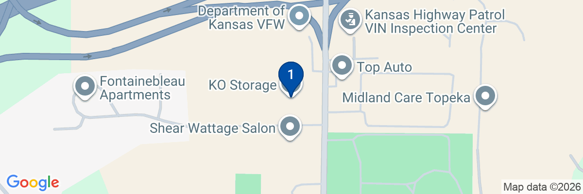 Map showing facility locations