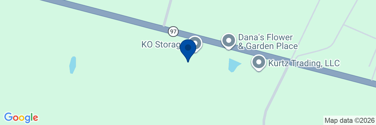 Map showing facility locations