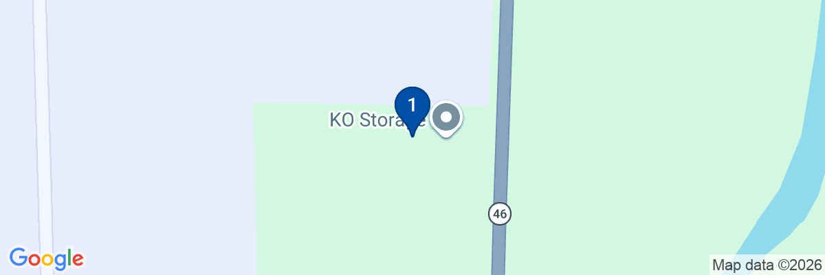 Map showing facility locations