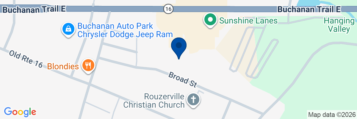Map showing facility locations