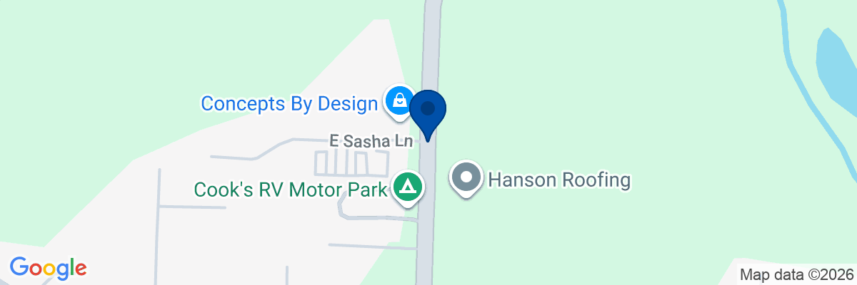 Map showing facility locations