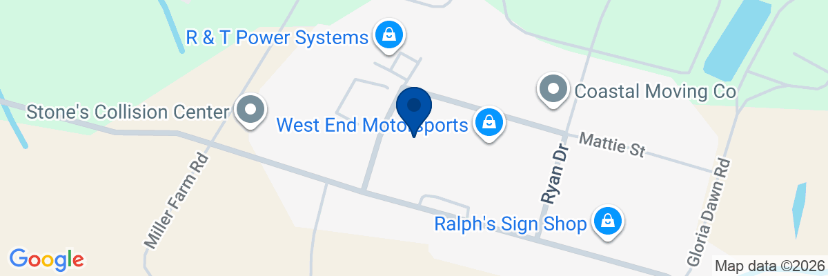 Map showing facility locations