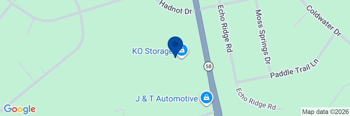 Map showing facility locations