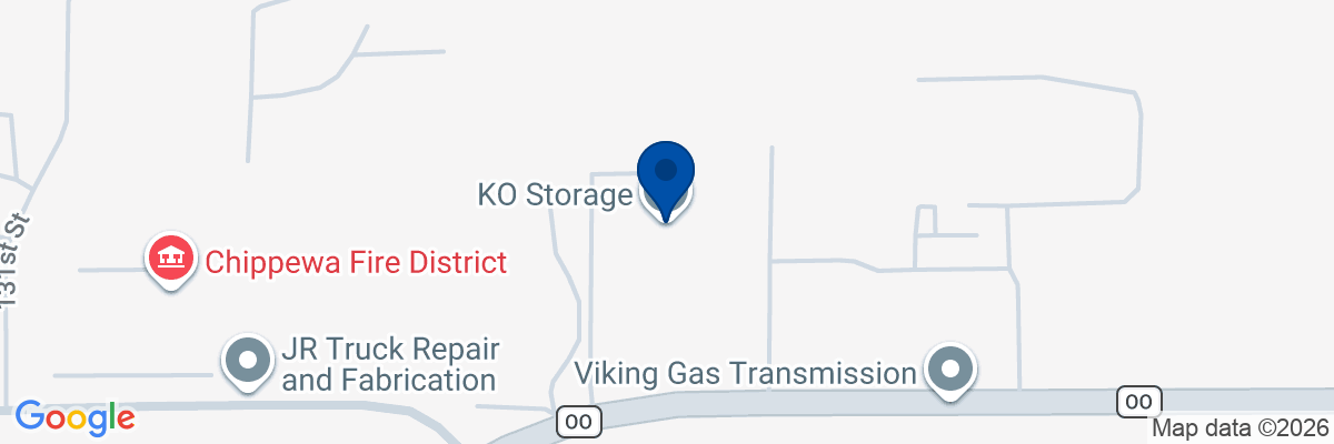 Map showing facility locations