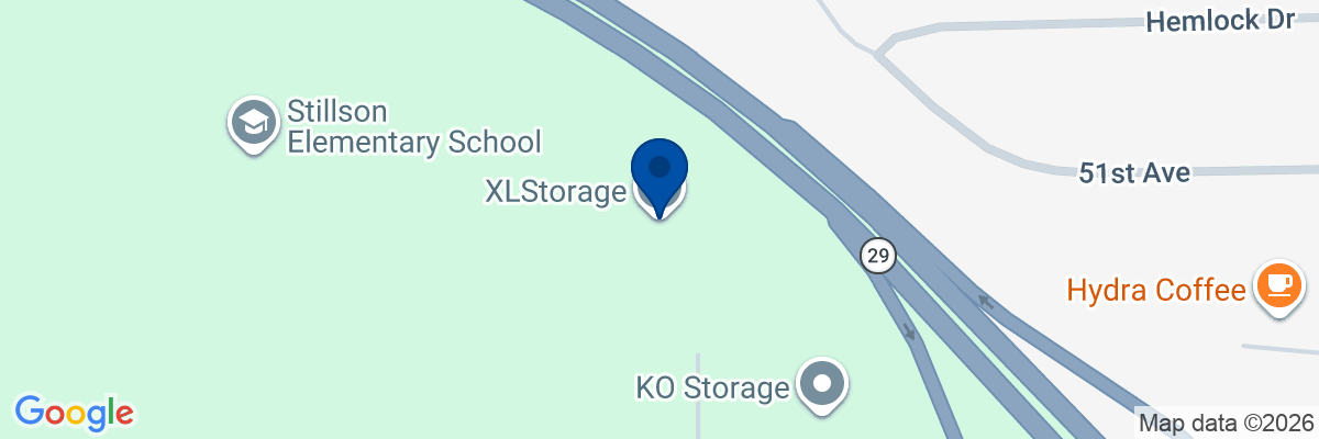 Map showing facility locations