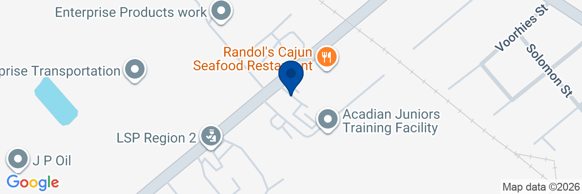 Map showing facility locations