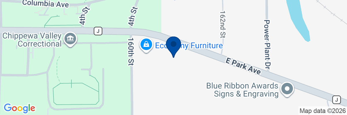 Map showing facility locations
