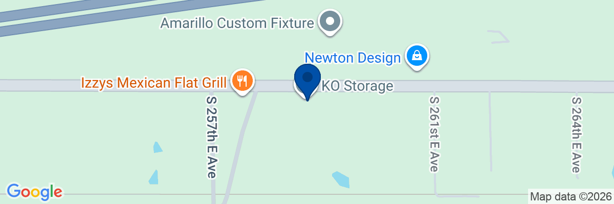 Map showing facility locations