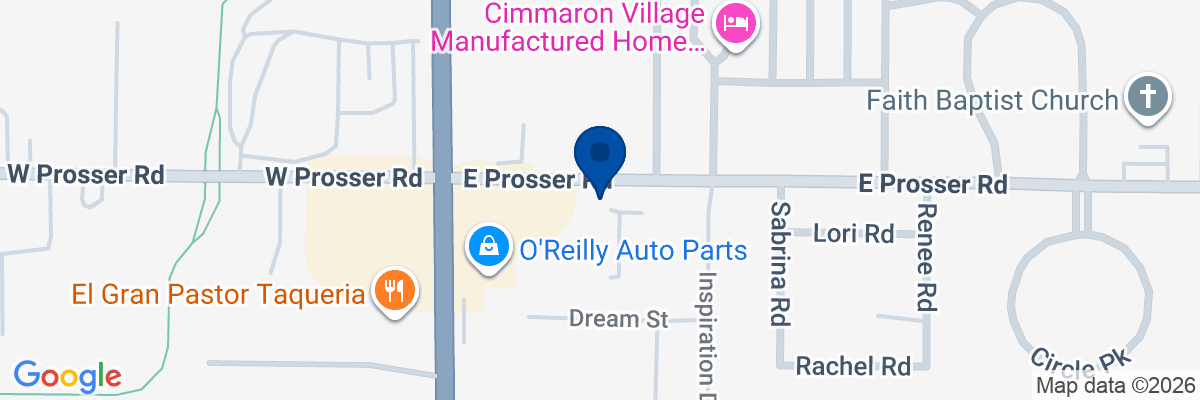 Map showing facility locations