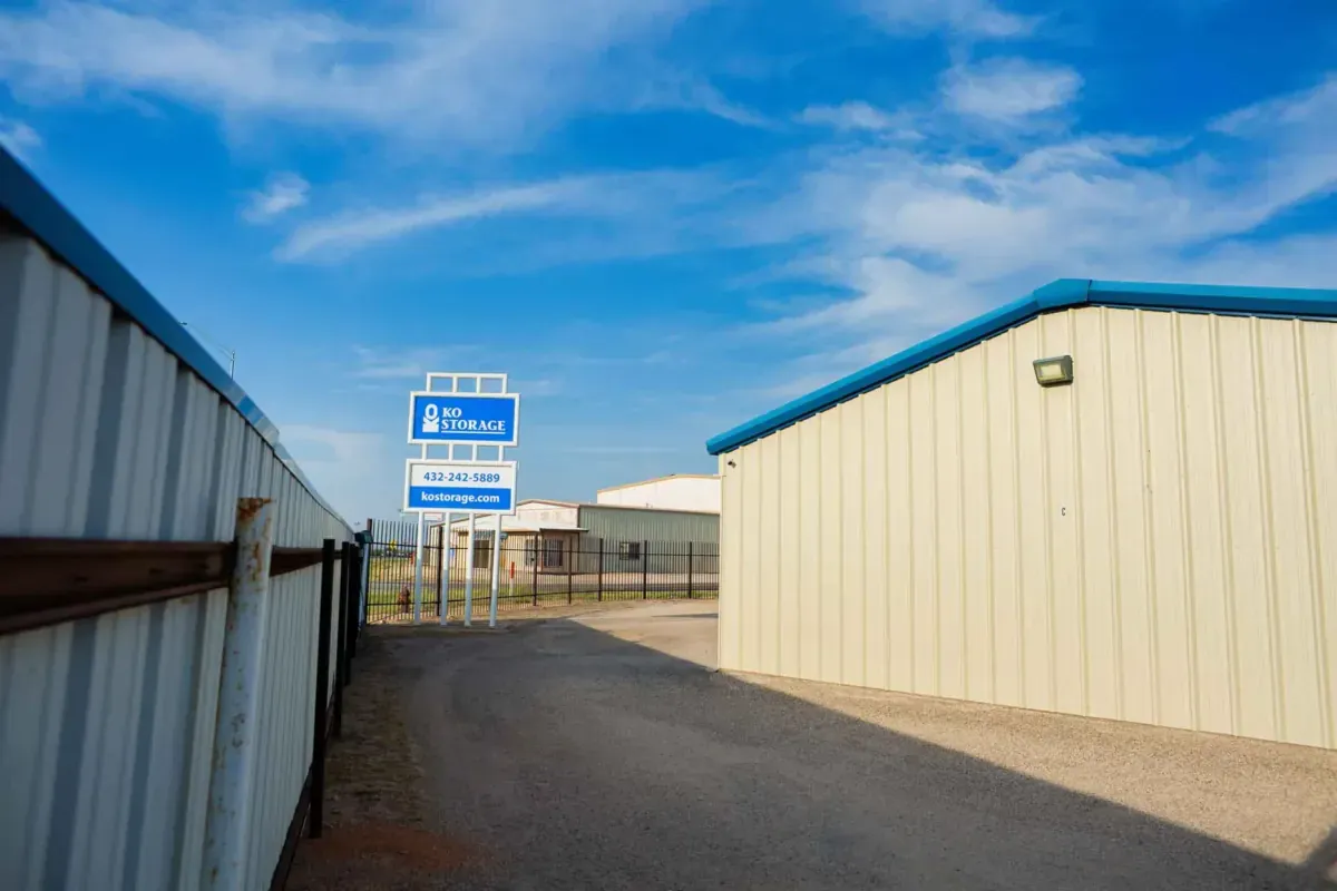 KO Storage facility sign