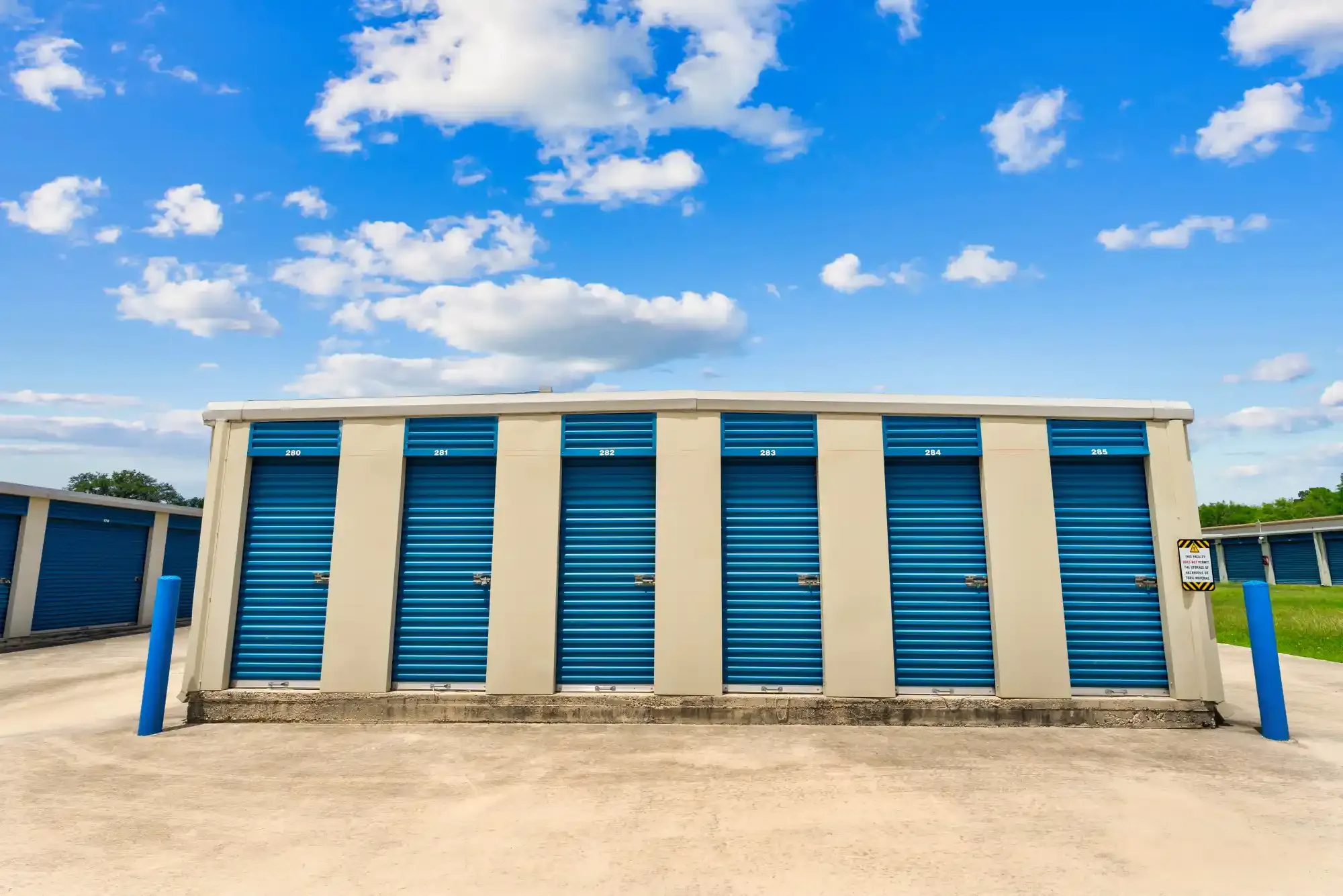 Drive up storage units