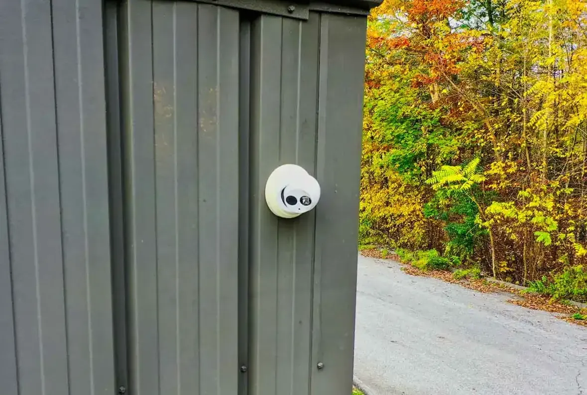 Security camera for facility