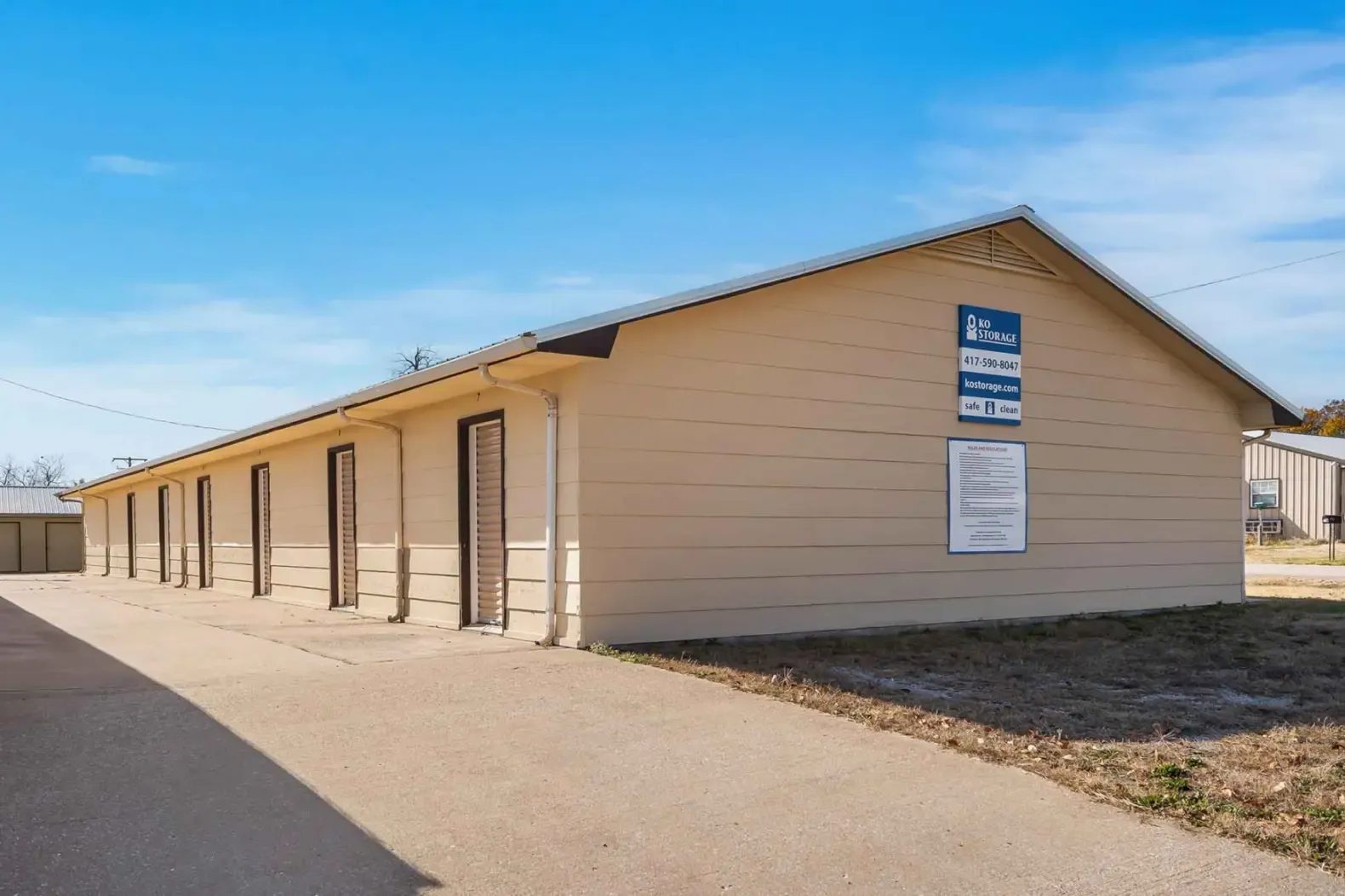 Drive up storage units