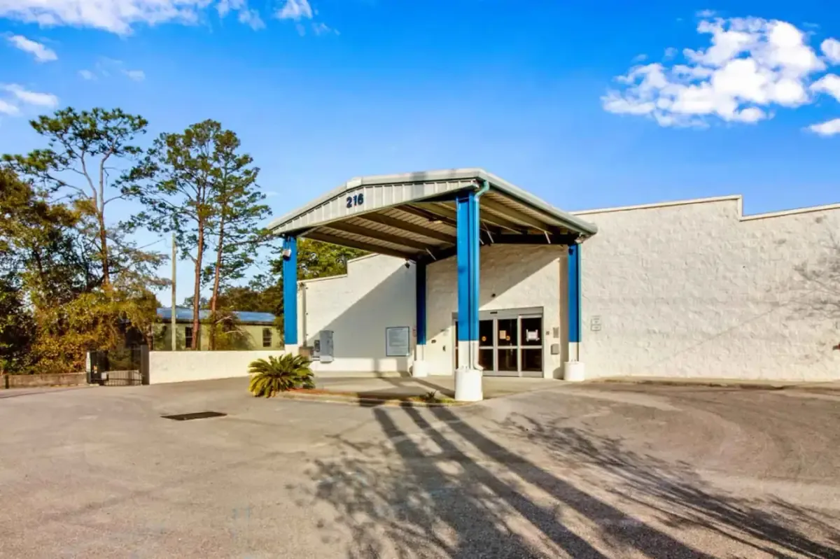 Outside view of storage facility