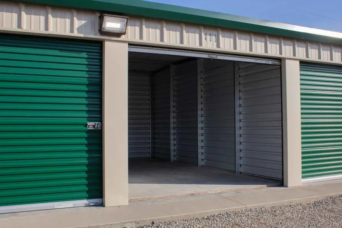 open storage unit