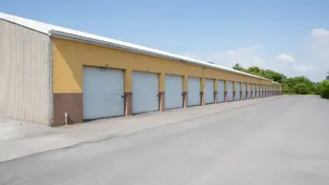 Secure indoor storage units with individual roll-up doors