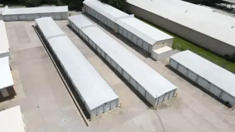 Aerial view of the KO Storage Facility on S Kansas Ave in Topeka